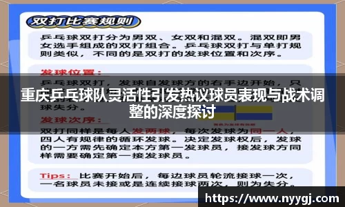 重庆乒乓球队灵活性引发热议球员表现与战术调整的深度探讨